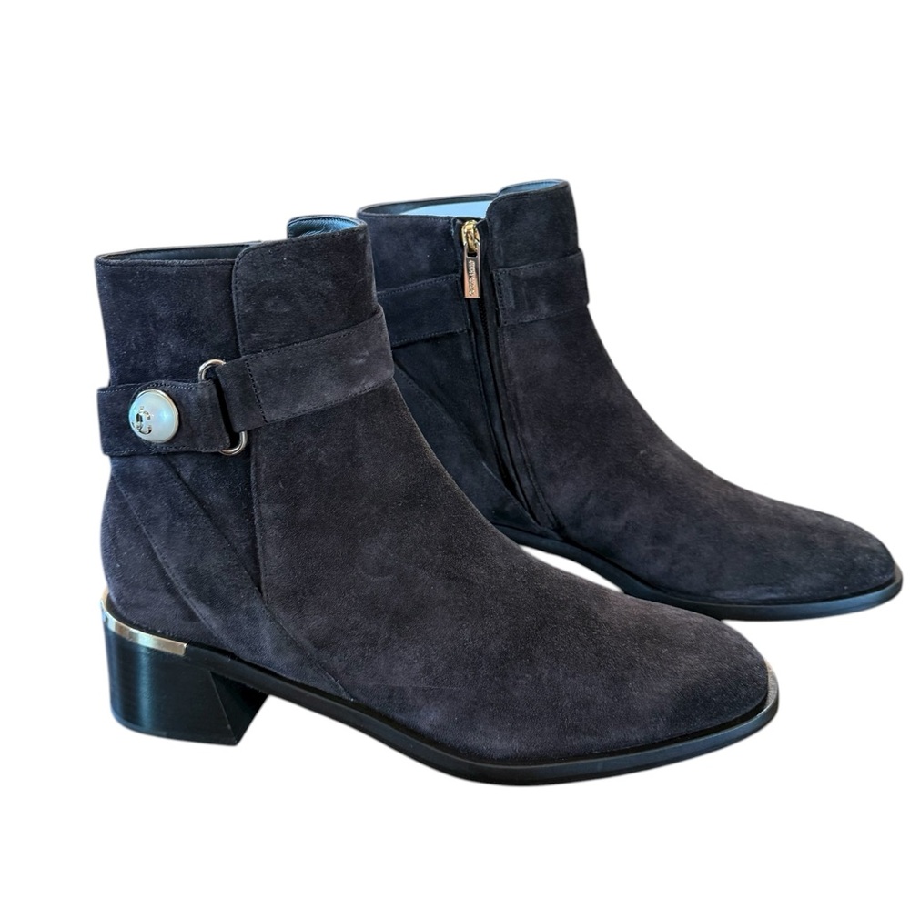 Jimmy Choo Noor 45 Coffee Brown  Velvet Suede Ankle Boots NEW EU 39.5 US 9.5